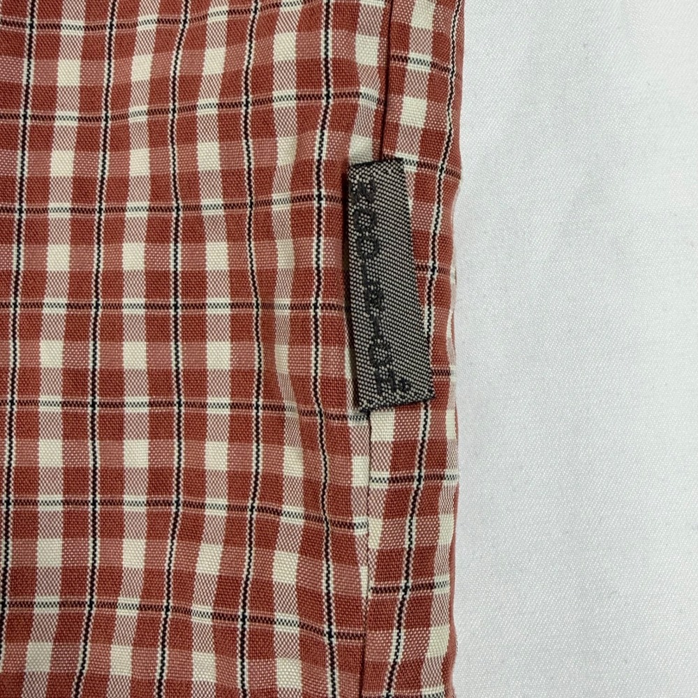 Woolrich Mens‎ 2XL Red Plaid Short Sleeve Button Down Shirt Modal Blend 6104 - Picture 7 of 10